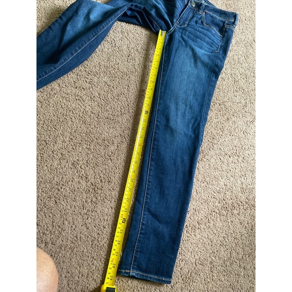 American Eagle Super Skinny Jeans Medium Wash Denim Stretch Pants Size 4 - Picture 9 of 9